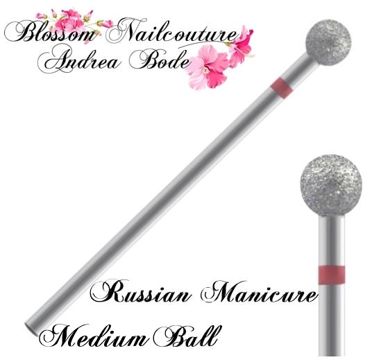 Diamant Fräser Bit Russian Manicure - Medium Ball